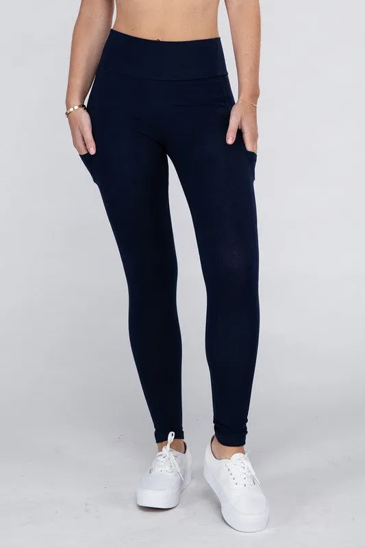 Active Leggings Featuring Concealed Pockets