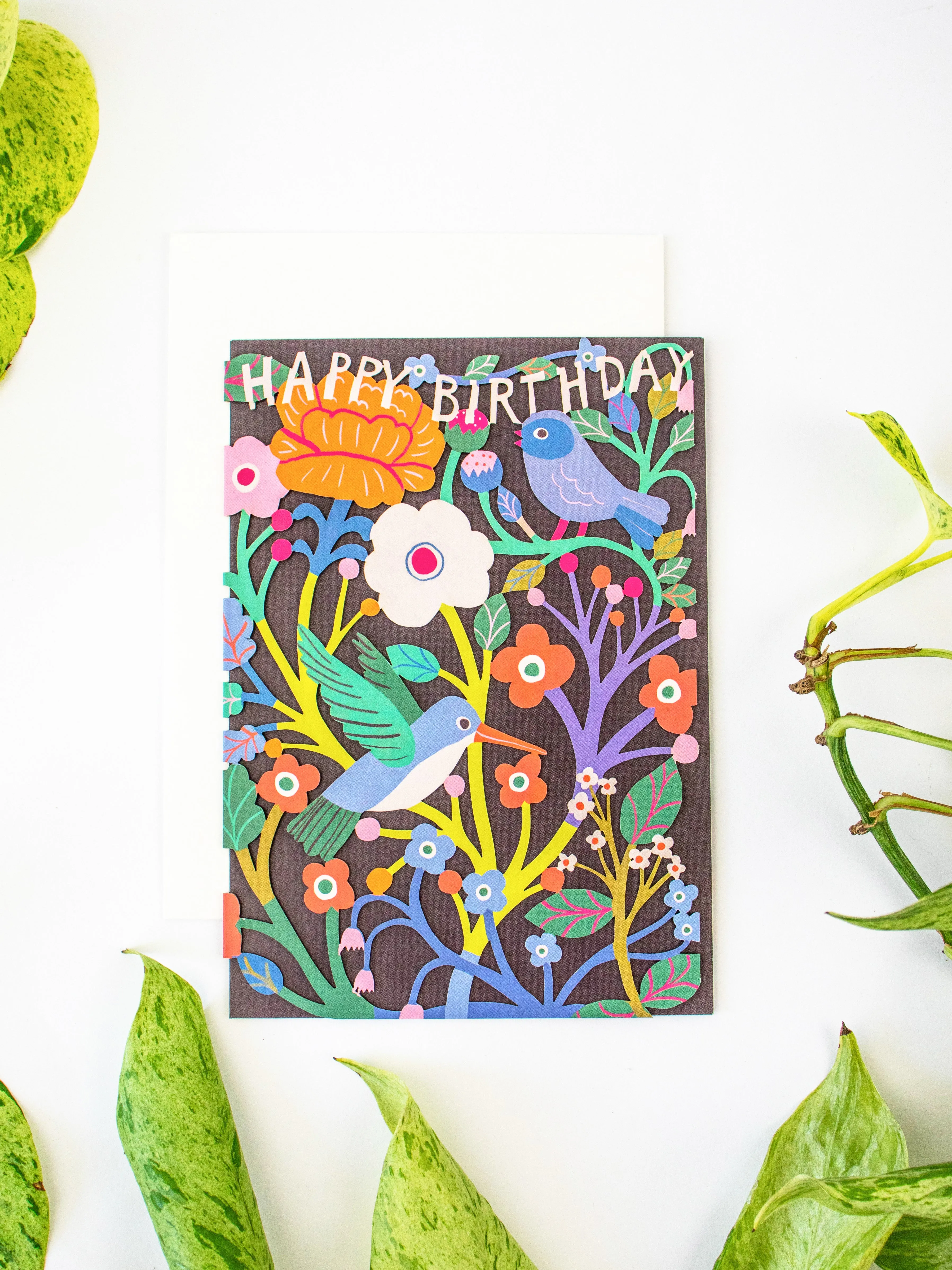 Birdsong Lasercut Birthday Card