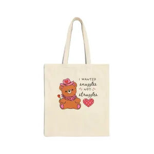 Cowboy Bear Tote: Snuggles Not Struggles