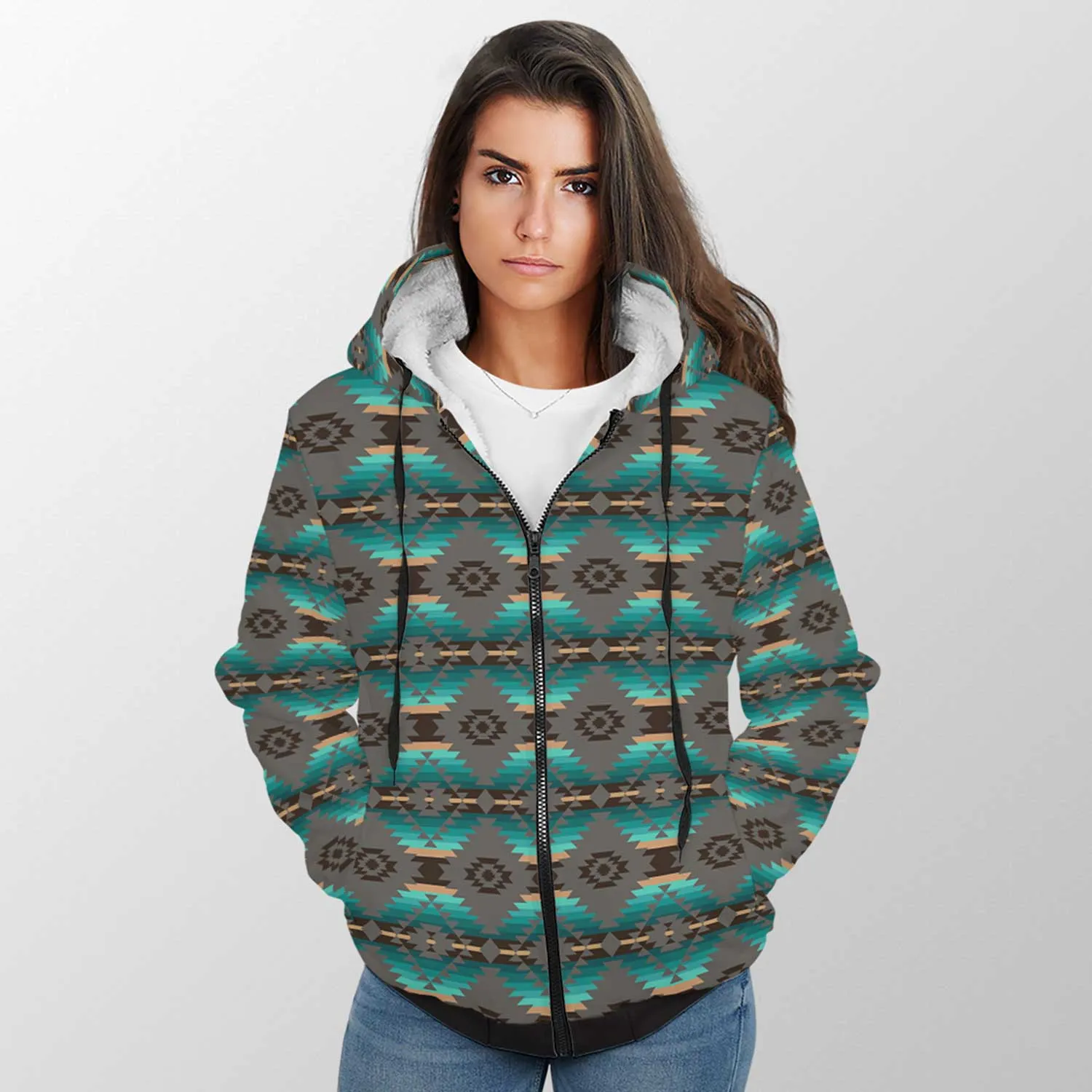 Cree Confederacy Sherpa Hoodie