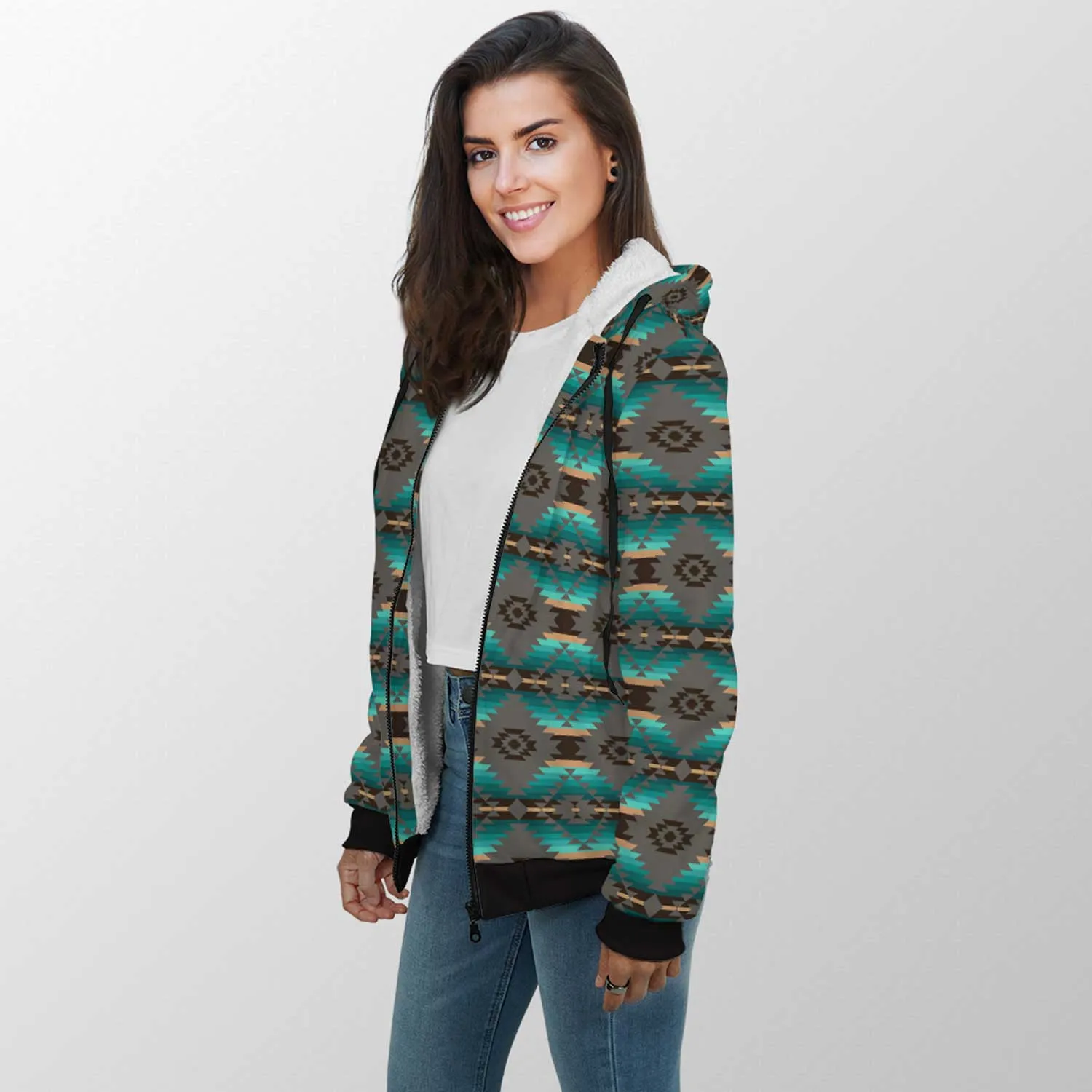 Cree Confederacy Sherpa Hoodie