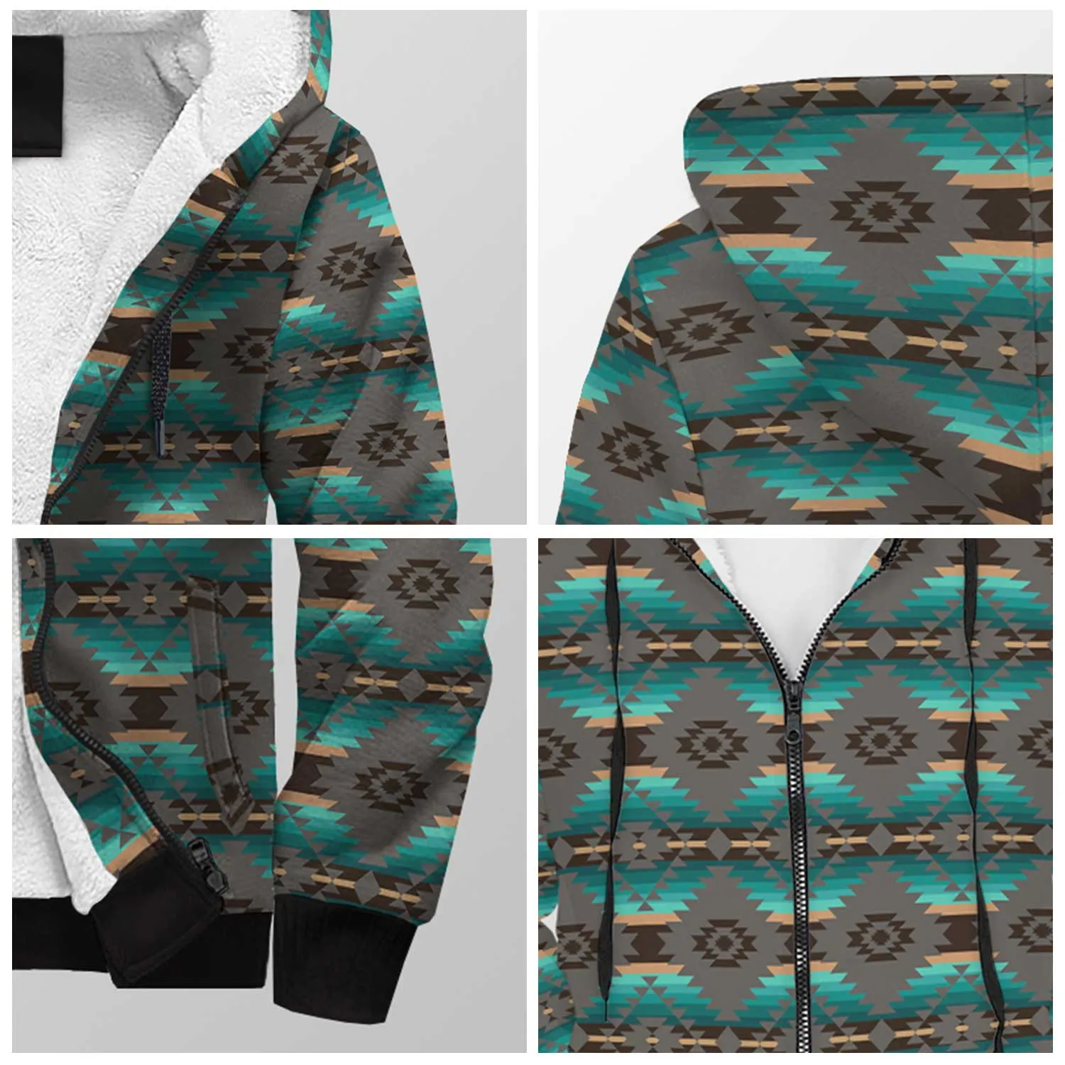 Cree Confederacy Sherpa Hoodie