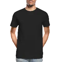 Customizable Mens Premium Organic T-Shirt add your own photos, images, designs, quotes, texts and more