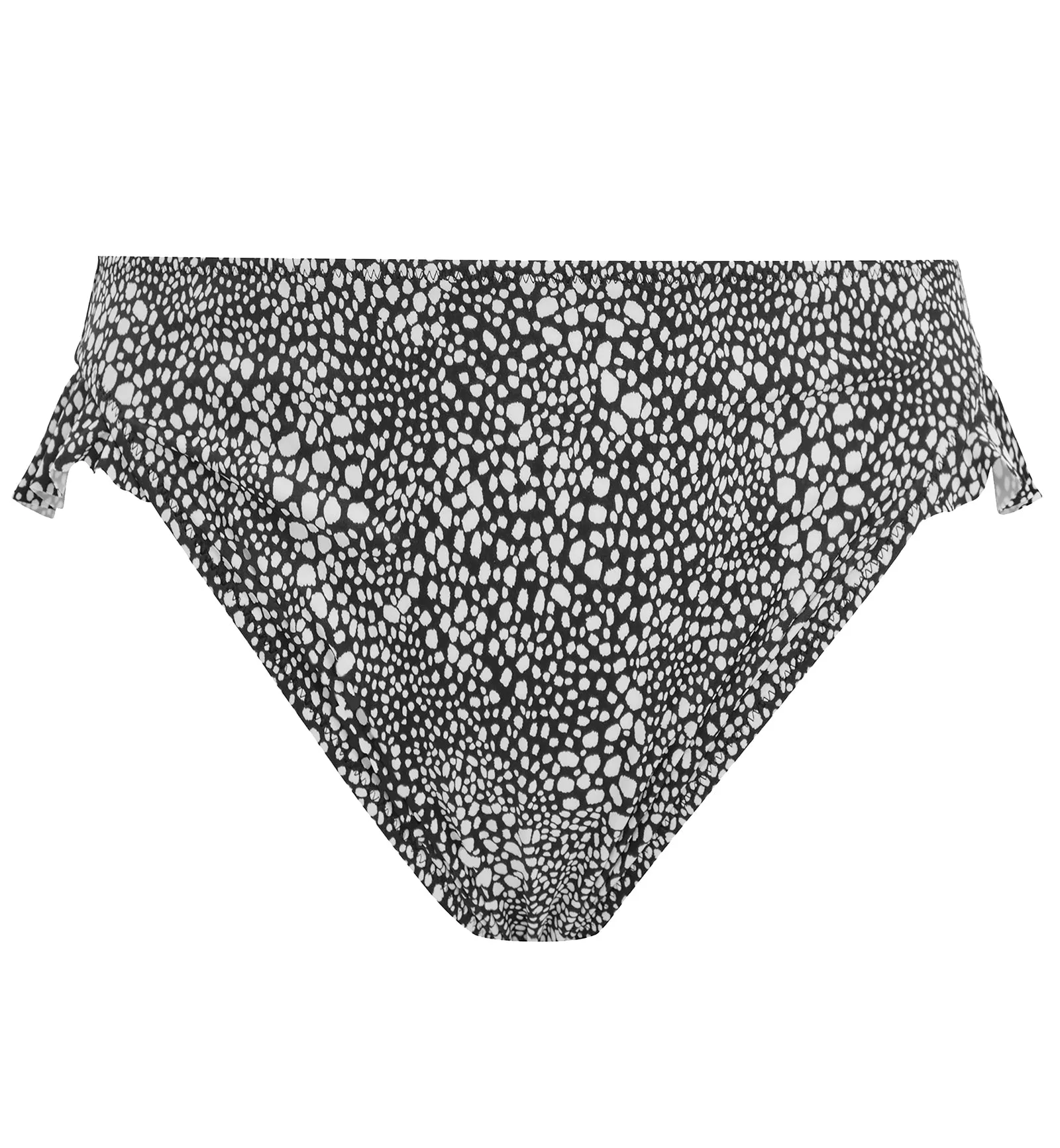 Elomi Pebble Cove High Leg Frill Swim Brief (ES801185) - Black