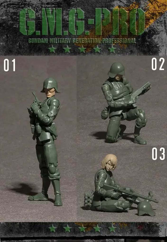 G.M.G PROFESSIONAL Mobile Suit Gundam Principality of Zeon General Soldier Set (Packaging with special box)