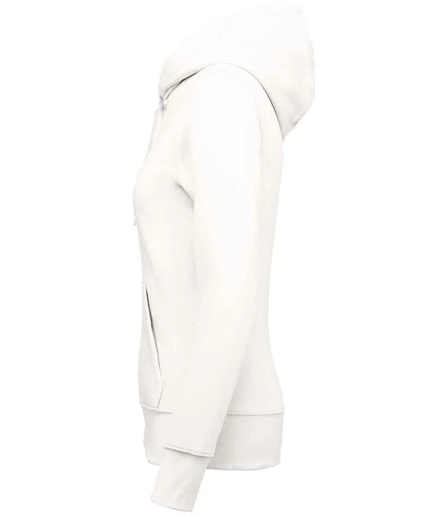 Kariban Ladies Eco Friendly Hooded Sweatshirt | White
