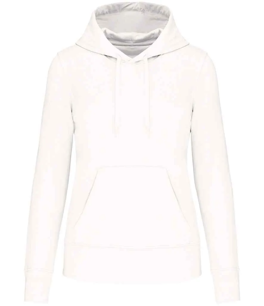 Kariban Ladies Eco Friendly Hooded Sweatshirt | White