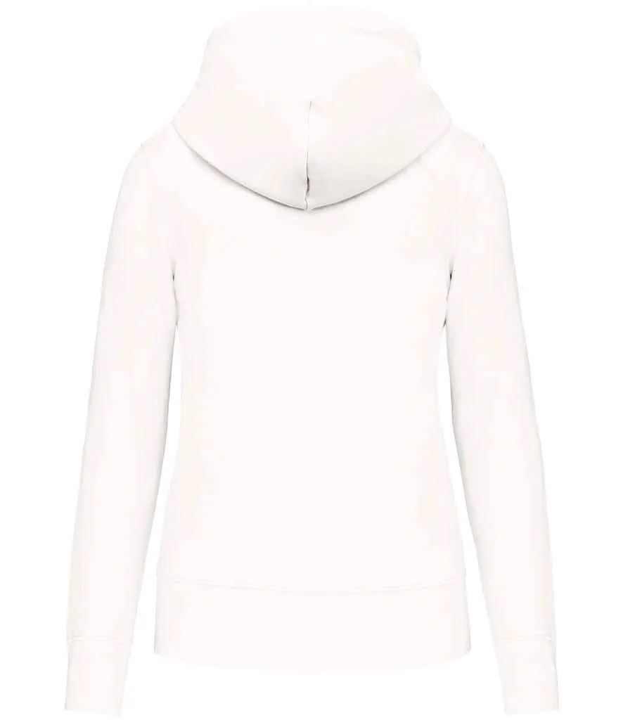 Kariban Ladies Eco Friendly Hooded Sweatshirt | White