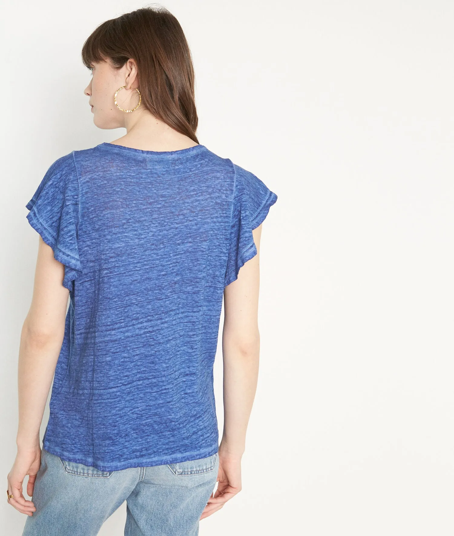 MIAMI ECO-FRIENDLY LINEN ROUND-NECKED T-SHIRT
