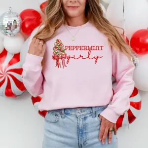 Peppermint Girly | Christmas Crewneck Sweatshirt