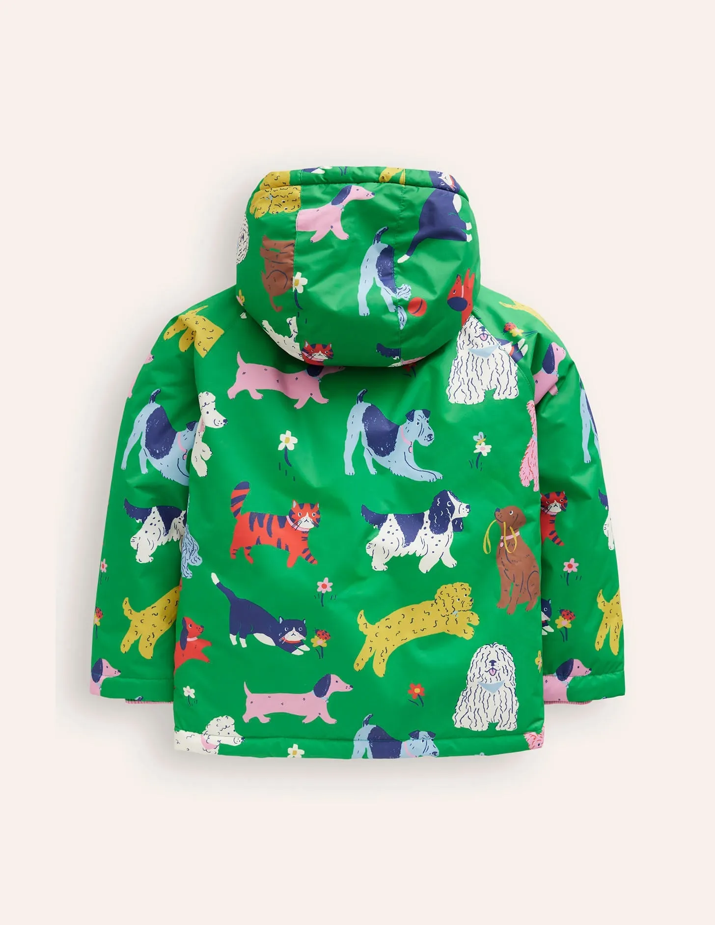 Sherpa Lined Anorak-Green Park Play Pets