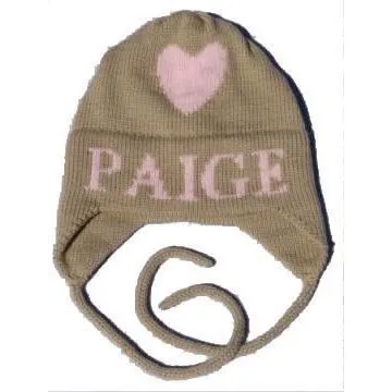 Single Heart Personalized Knit Hat