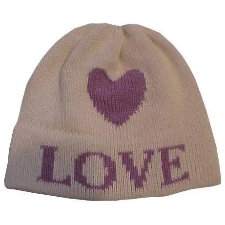 Single Heart Personalized Knit Hat