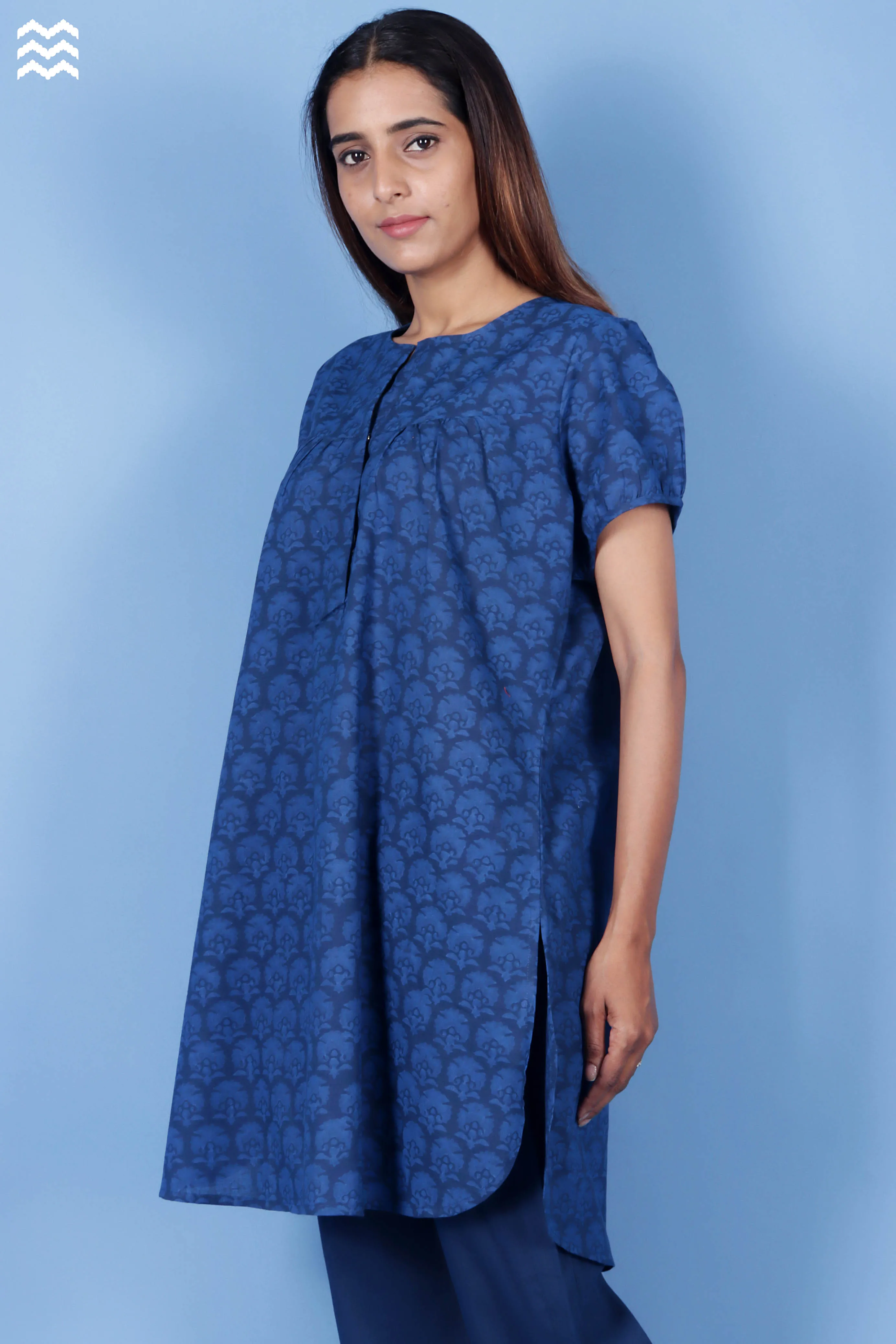 Slub Cotton June Top In Graphic Print