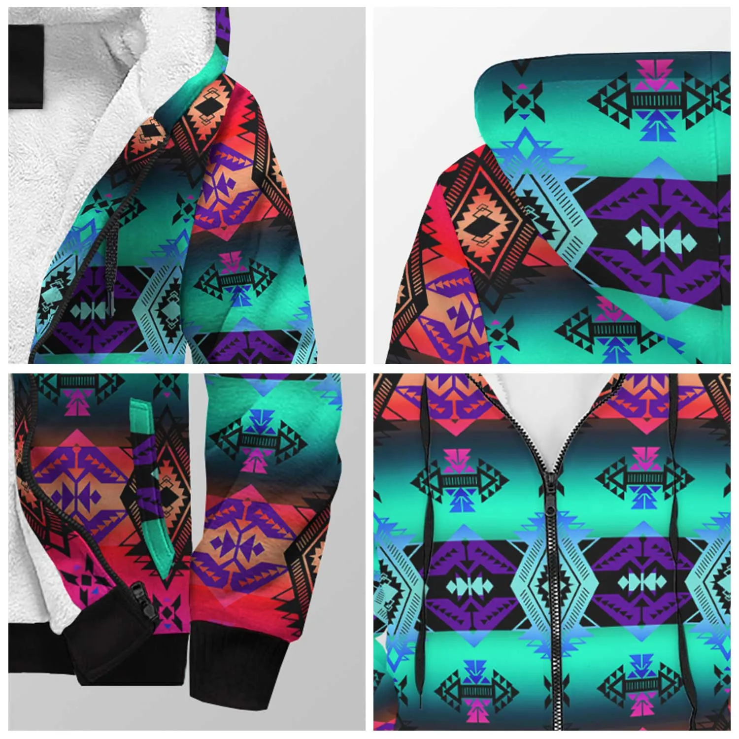 Sovereign Nation Sunrise Sherpa Hoodie