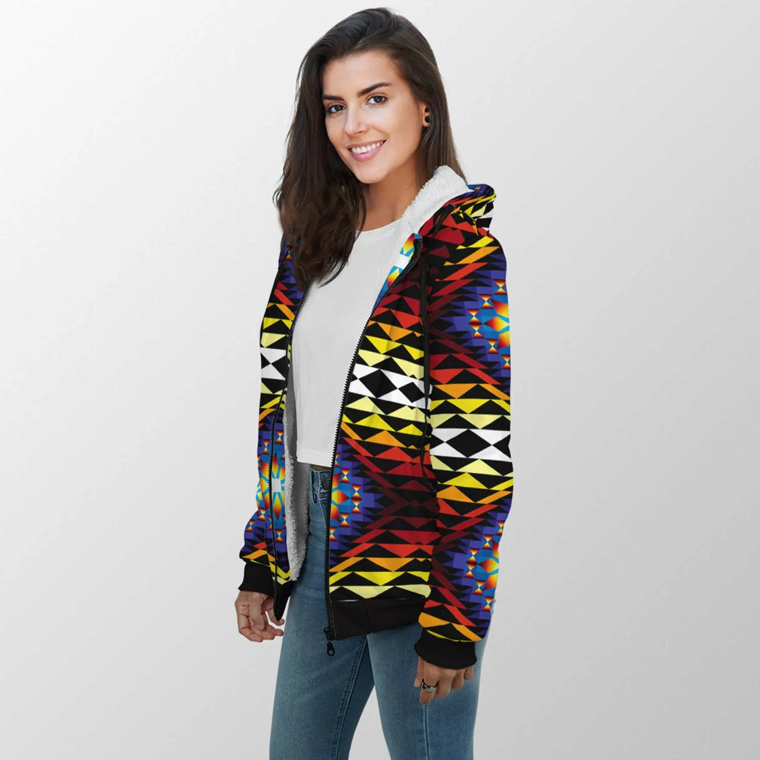 Sunset Blanket Sherpa Hoodie