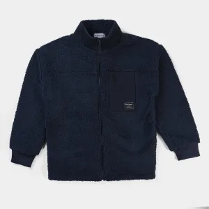 Teens Boys Sherpa Jacket Play-NAVY