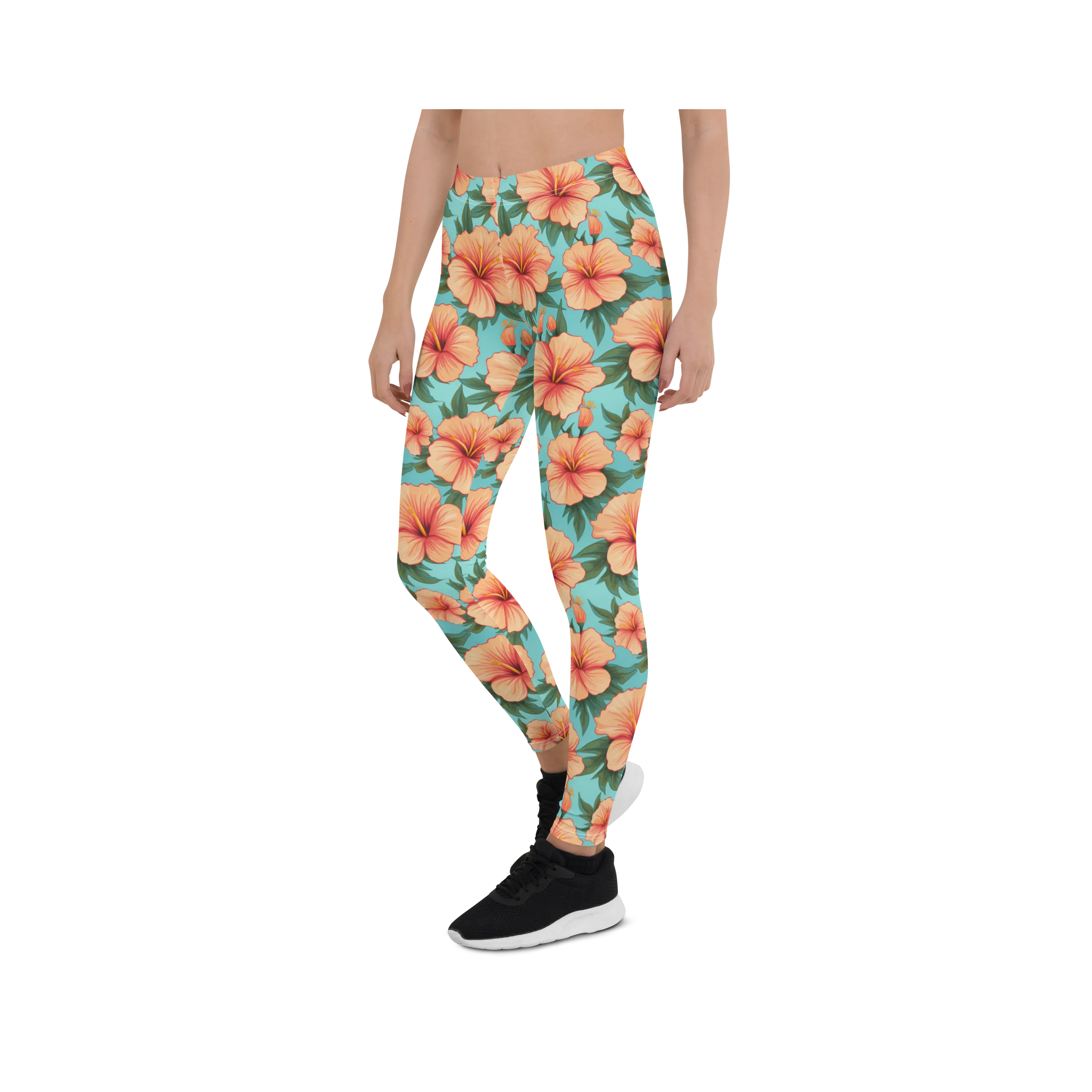 Tropical Hibiscus Leggings