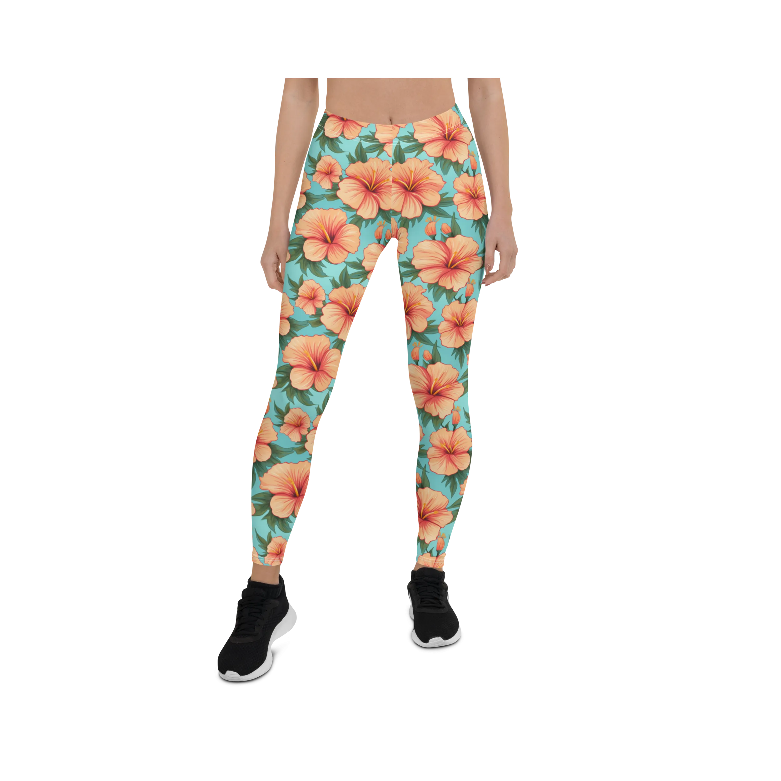 Tropical Hibiscus Leggings