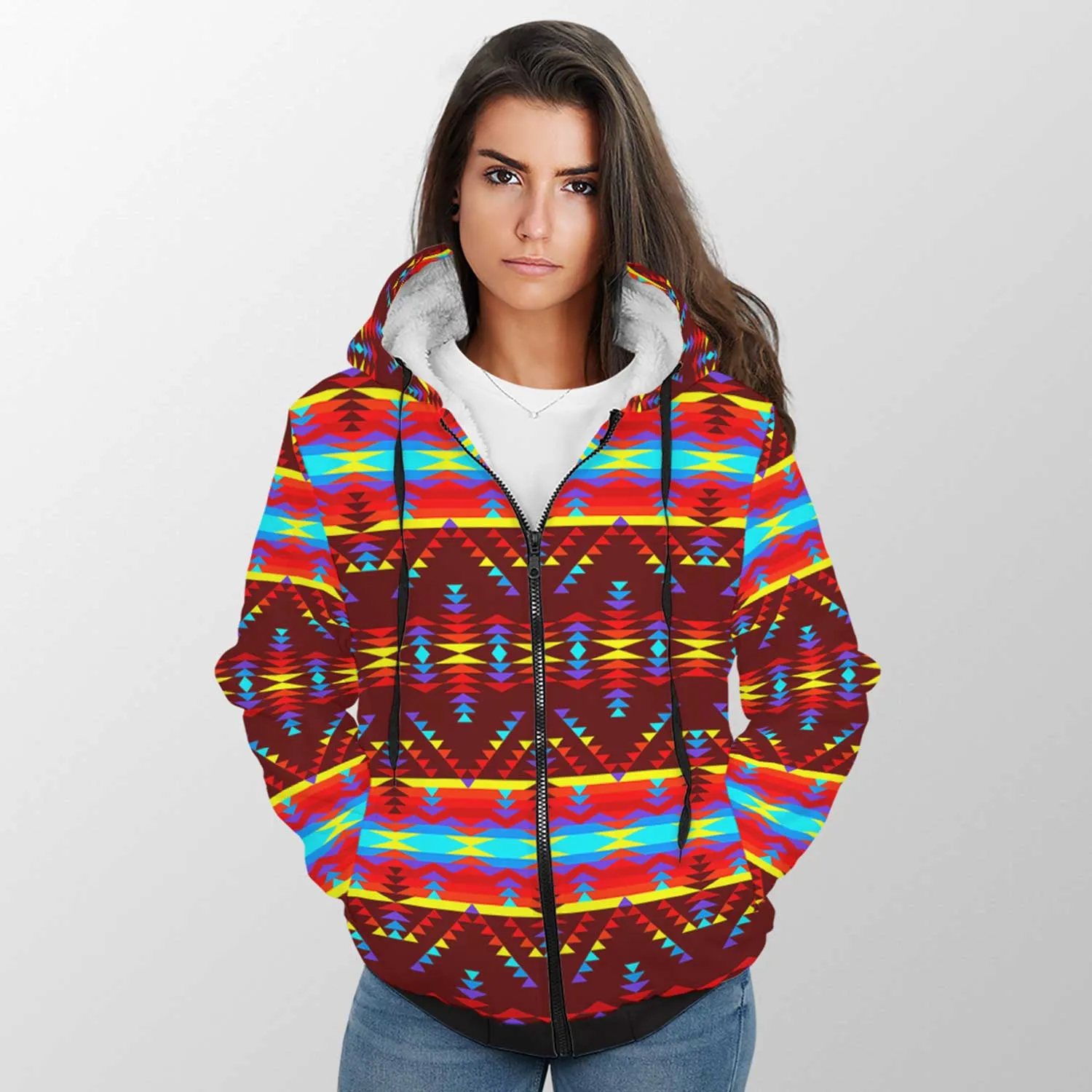 Visions of Lasting Peace Sherpa Hoodie
